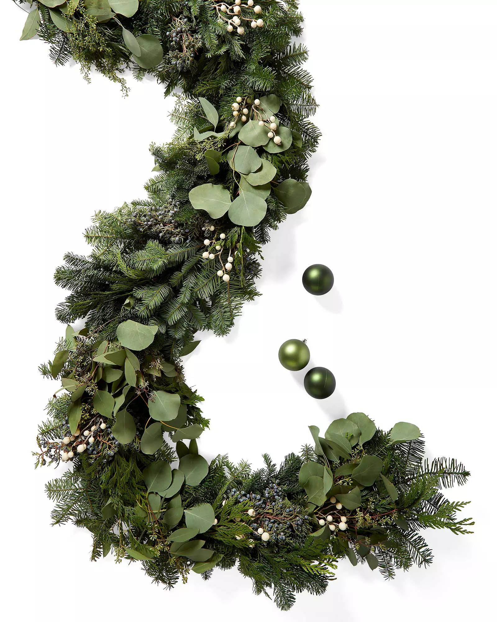Fresh White Berry Garland | Serena and Lily