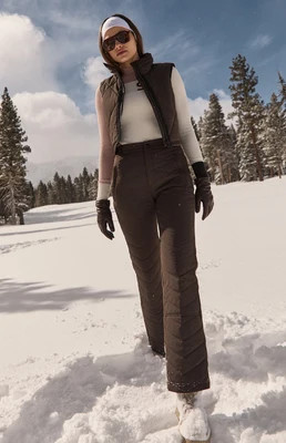Madison Quilted Ski Pant | Coffee Coffee / M | Alp N Rock