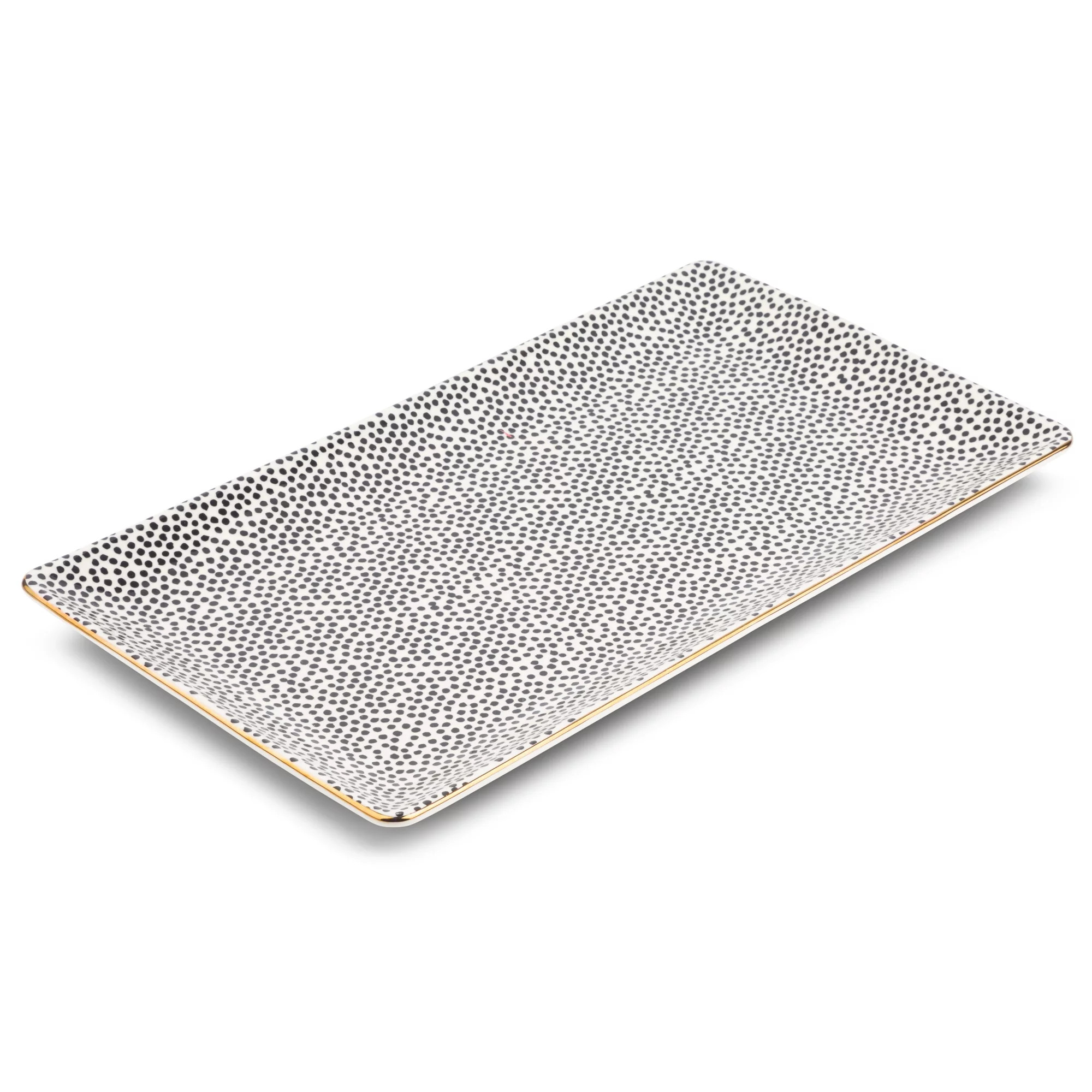 Thyme & Table Stoneware Rectangular Serve Platter, Dot Collection - Walmart.com | Walmart (US)