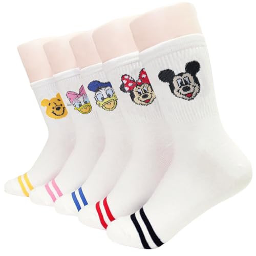 Animation Character Women Crew Socks 5 Pairs, Character Cartoon Series Collection Women's Origina... | Amazon (US)