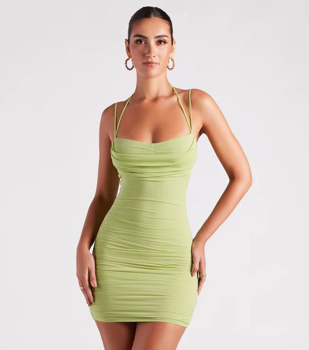 Senorita Mesh Strappy Mini Dress | Windsor Stores
