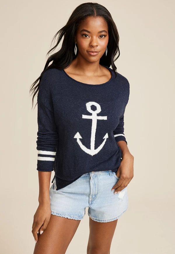 Anchor Icon Sweater | Maurices