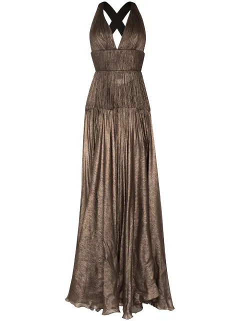 Caloppe V-neck maxi dress | Farfetch (US)