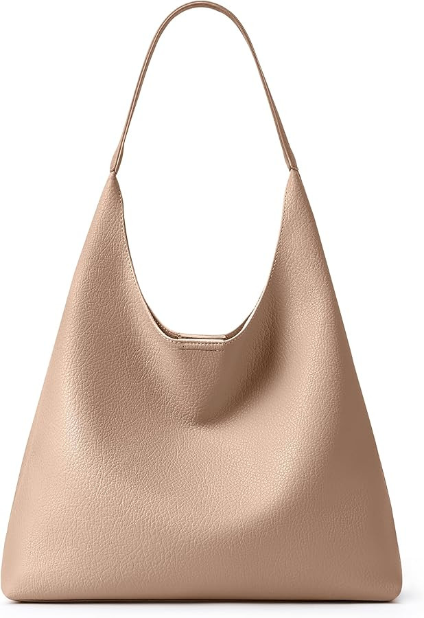KALIDI Slouchy Hobo Bag Vegan Leather Suede Tote Bag Women Weekender Shoulder for Casual Travel P... | Amazon (US)