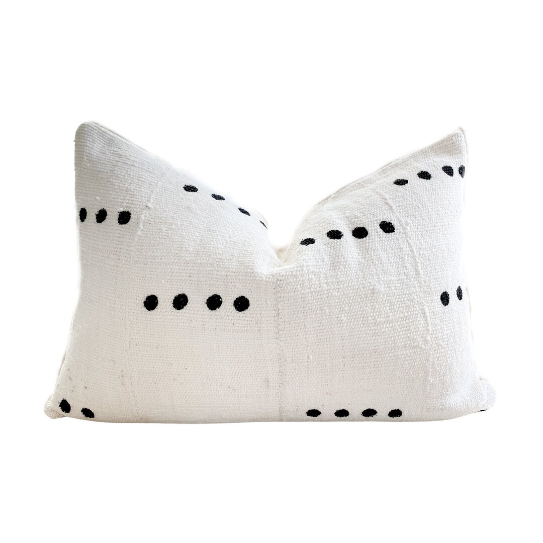 THE BREA Authentic African Mudcloth Lumbar Pillow Cover - Etsy | Etsy (US)