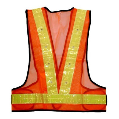 Maxsa Innovations Medium Reflective Safety Vest with 16 LED Lights: Polyester, Adult Personal Reflectors, Running Safety | Target