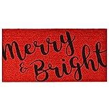 Calloway Mills 104973048 Merry & Bright Doormat, 30" x 48", Red/Black | Amazon (US)