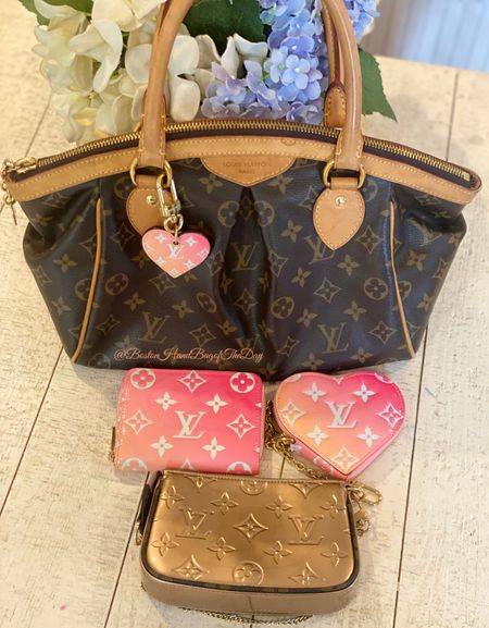 Happy Monogram Monday and Day 15 of Bag Switch. Using my preloved LV Tivoli PM with the degrade Vernis heart bag charm, heart coin purse and zippy coin purse. Also added my Rose Gold Vernis Mini Pochette. 

#LTKitbag #LTKstyletip #LTKSeasonal