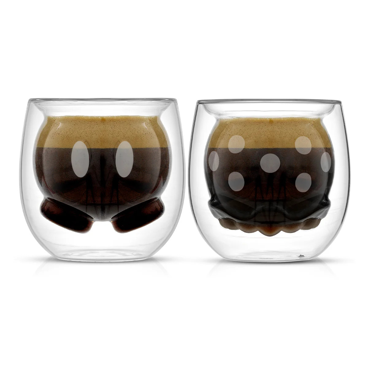 Disney Mickey Pants & Minnie Skirt Double Wall Mugs | JoyJolt