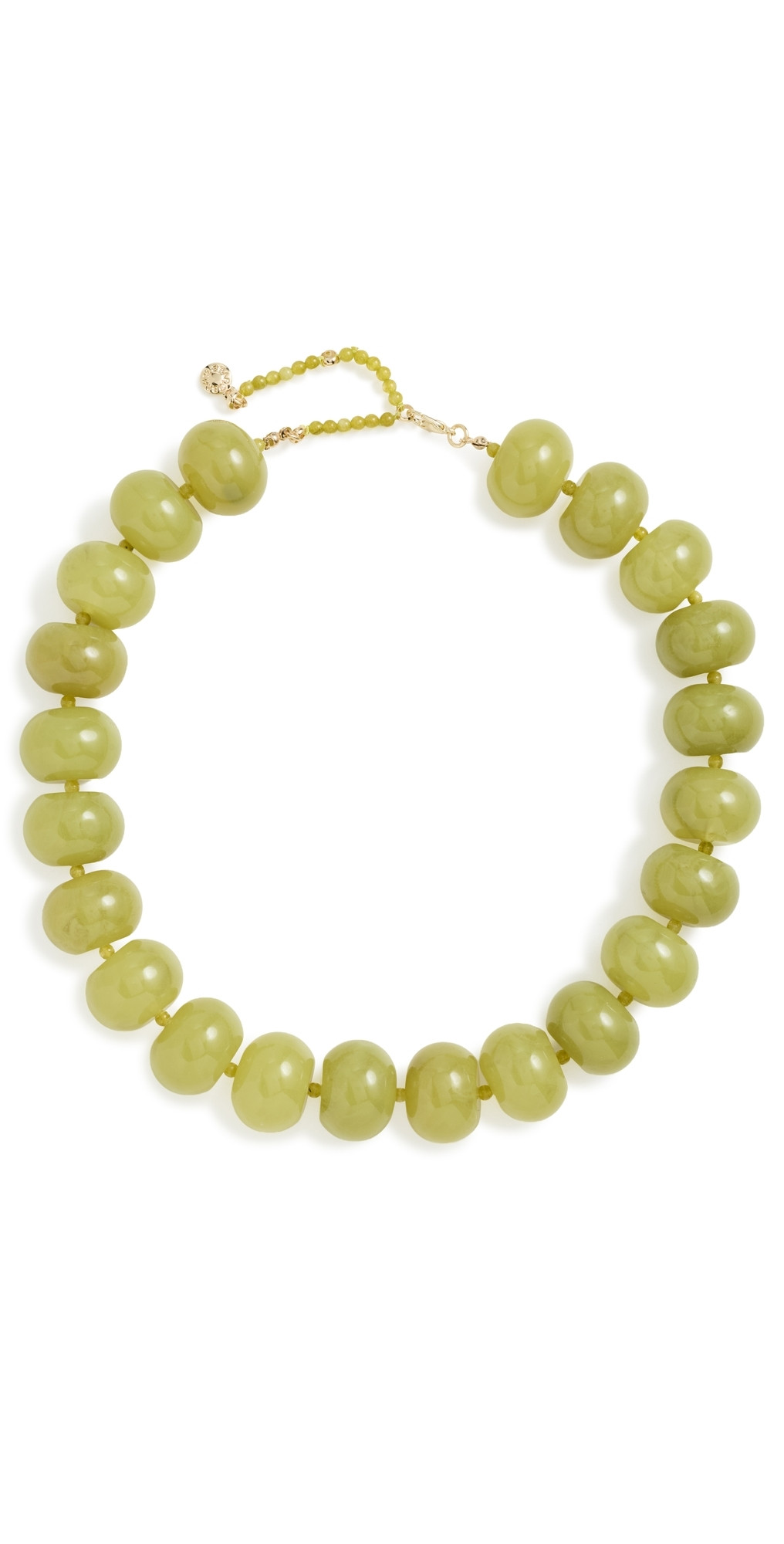 BaubleBar Joan Semi Precious Necklace Olive One Size | Shopbop