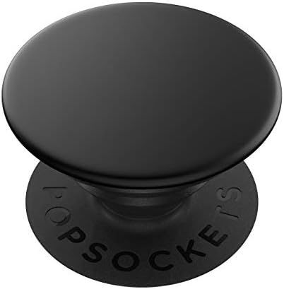 PopSockets: PopGrip with Swappable Top for Phones & Tablets - Aluminum Black | Amazon (US)