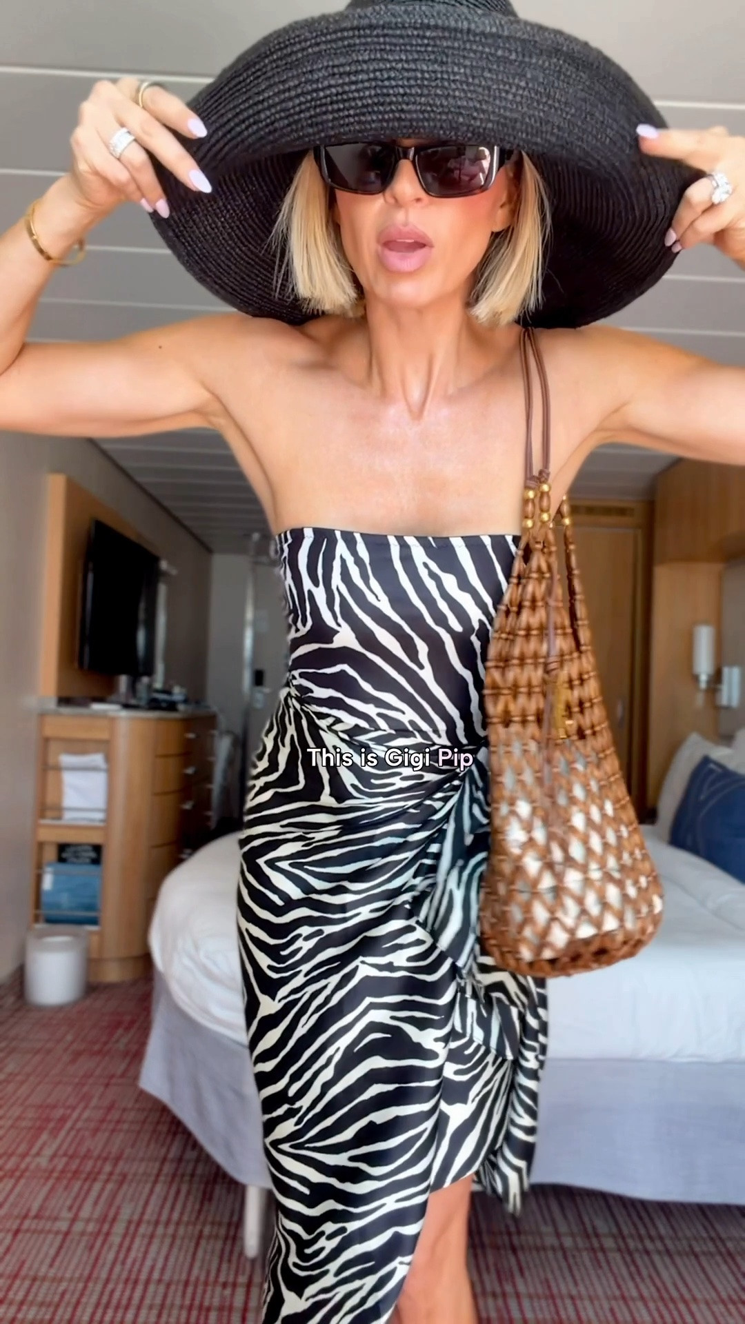 Wearing a small in the bathing suit and a 57 in the hat. I have an average sized head

#LTKTravel #LTKSwim #LTKOver40