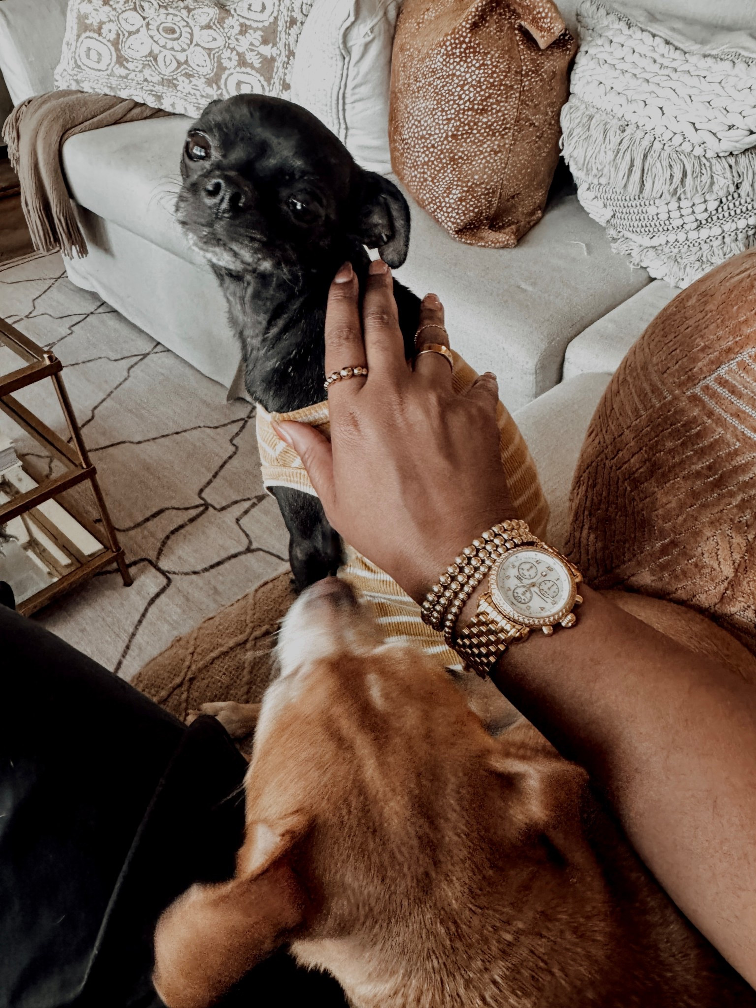 Gold watch and beaded bracelet stack. 

Scroll to shop. 



#LTKdayinmylife #LTKootd #LTKBeauty