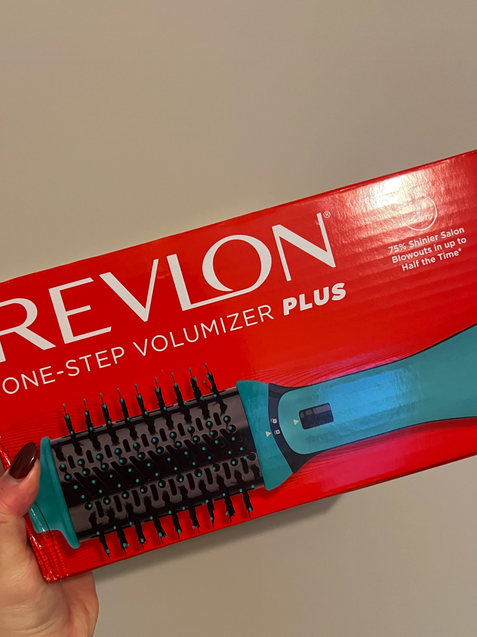 Revlon one-step volumizer plus blowout brush - so much better than using a hairdryer + brush and leaves hair very smooth. Tried and tested on my very thick hair!

#revlon #blowoutbrush #hair #hairtools #hairstyling

#LTKGiftGuide #LTKfindsunder50 #LTKHoliday