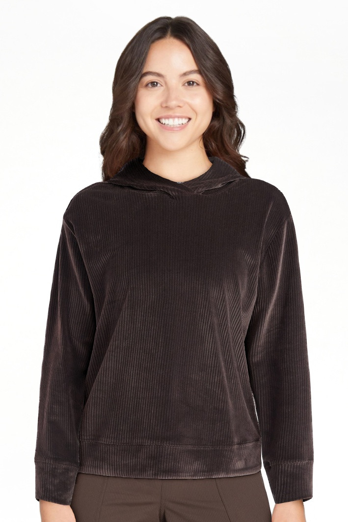 Avia Women's Rib Velour Hoodie, Sizes XS-XXXL | Walmart (US)