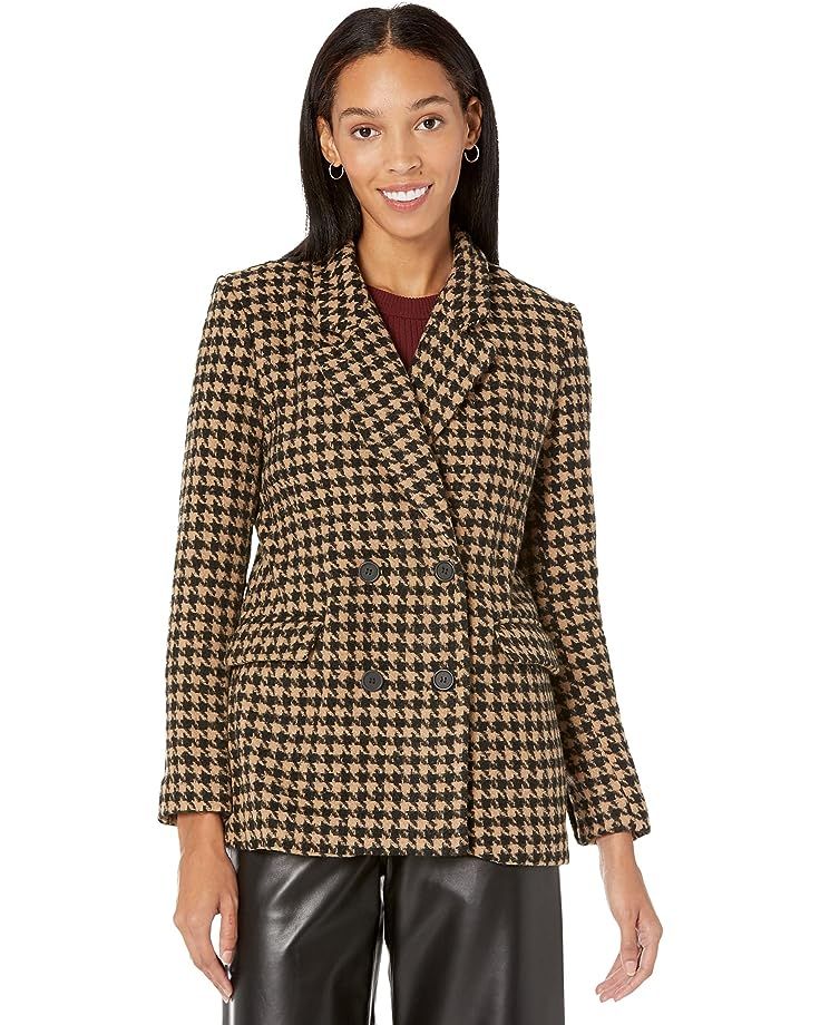 Blank NYC Houndstooth Double-Breasted Blazer in Book Club | Zappos