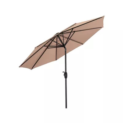Westin Furniture 9 Ft Outdoor Patio Market Table Umbrella with Tilt and Crank, Beige | Belk
