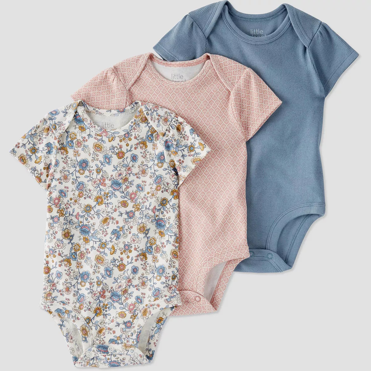 Baby Girl Carter's 3-Pack Ribbed Bodysuits | Kohl's