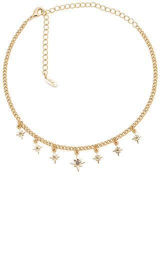 Ettika Star Charm Choker in Gold | Revolve Clothing