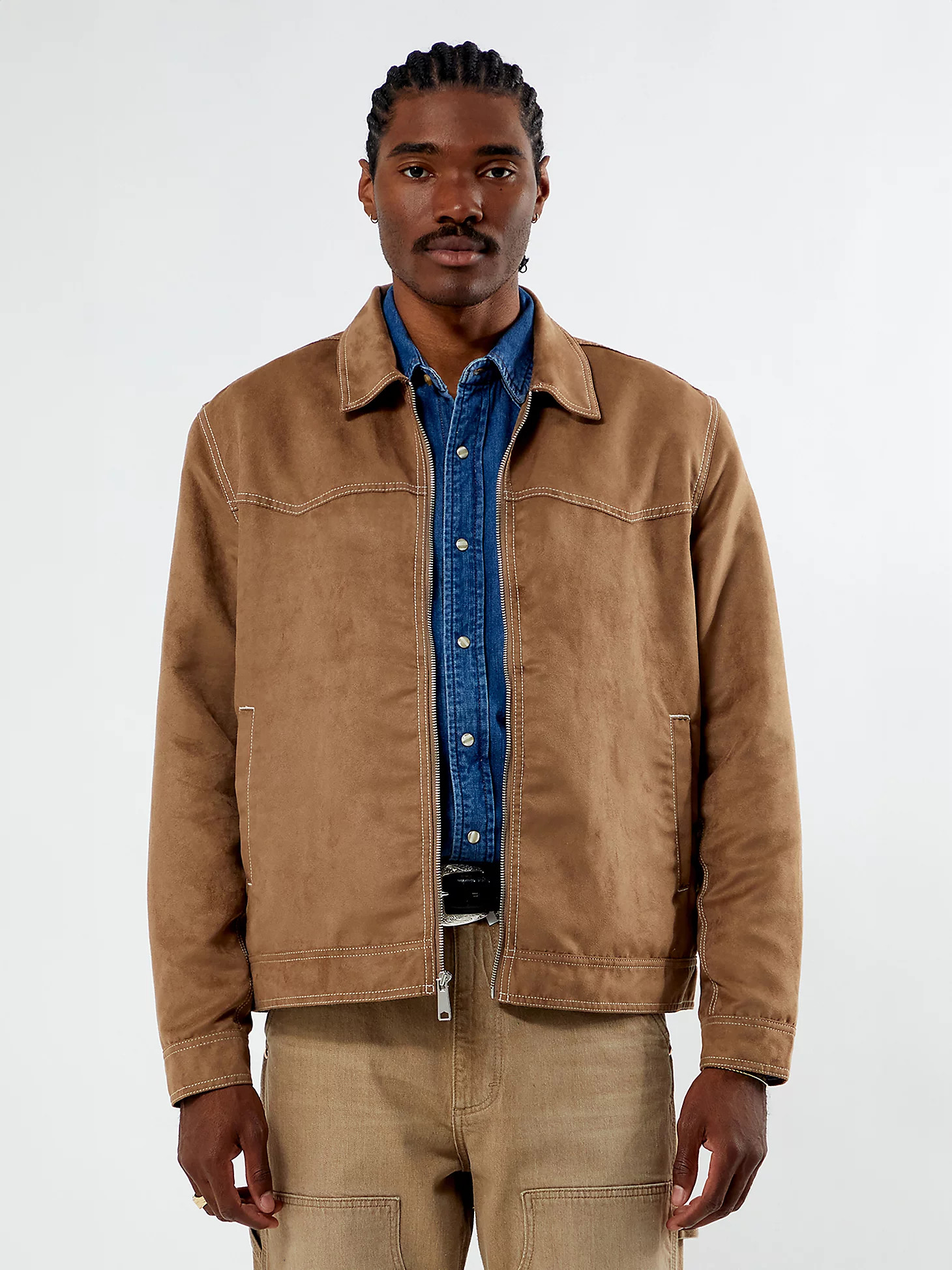 Wrangler® x PacSun Men's Faux Suede Jacket | Wrangler