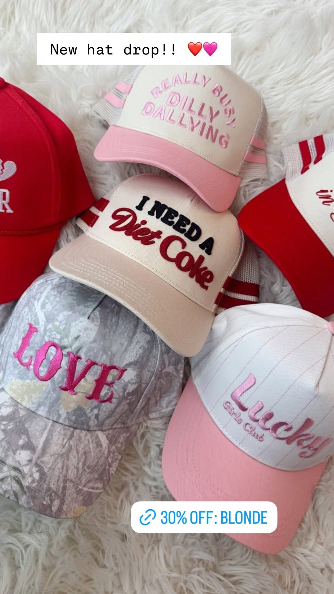 New hat drop!! ❤️🩷

Code BLONDE for 30% off cart!

#LTKFindsUnder50 #LTKgrwm #LTKSaleAlert