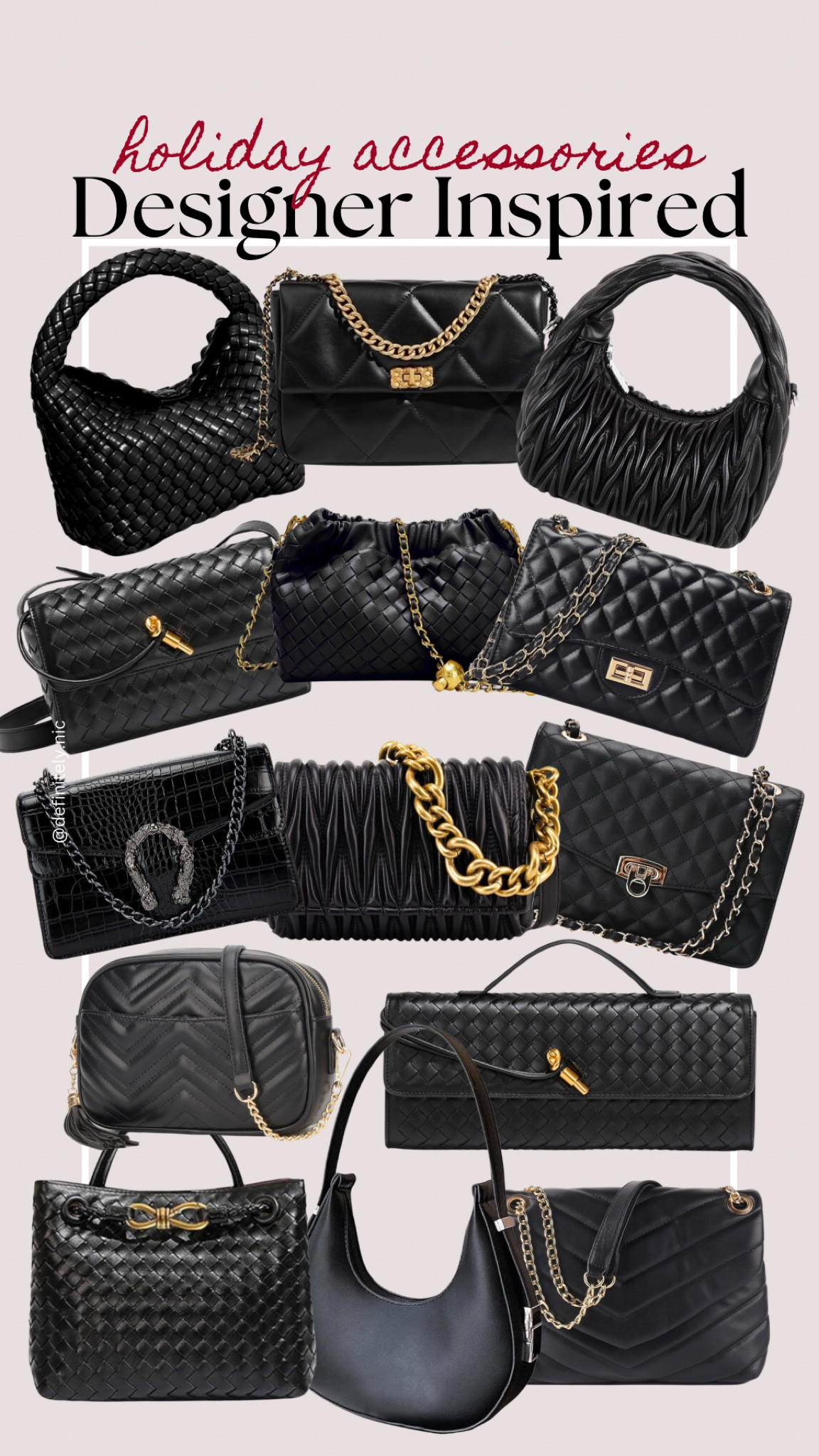 Perfect designer inspired holiday + year-round accessories. Grab one for yourself and another as a gift!

Purses, handbags

#LTKFindsUnder50 #LTKHoliday #LTKGiftGuide