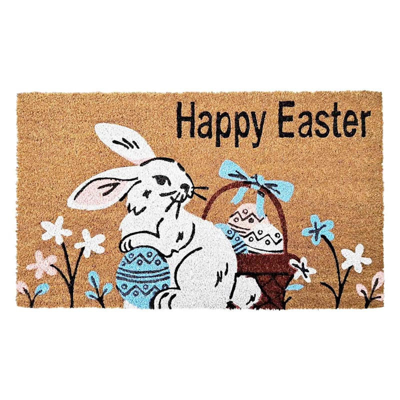 Happy Easter Bunny Coir Mat, 18x30 | At Home