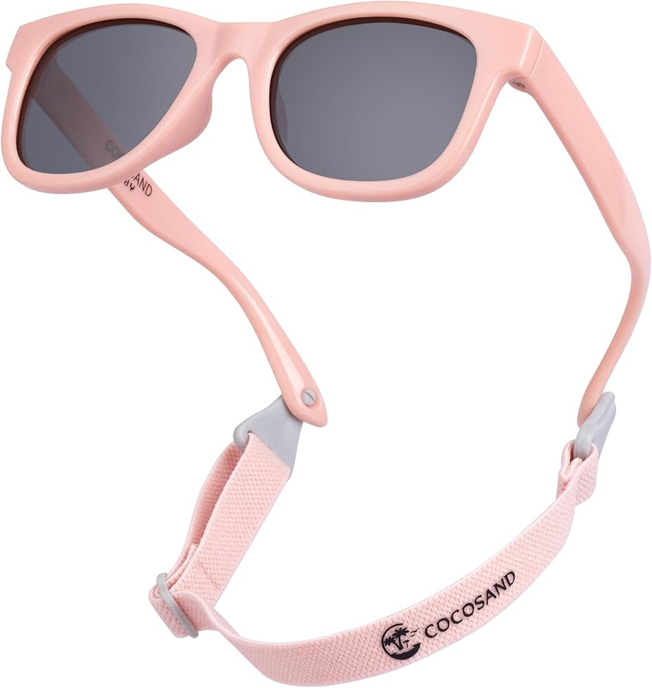 COCOSAND Flexible Baby Sunglasses with Strap Polarized UV Protection for Toddler Infant Newborn B... | Amazon (US)