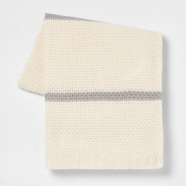 Striped Knit Throw Blanket - Threshold™ | Target