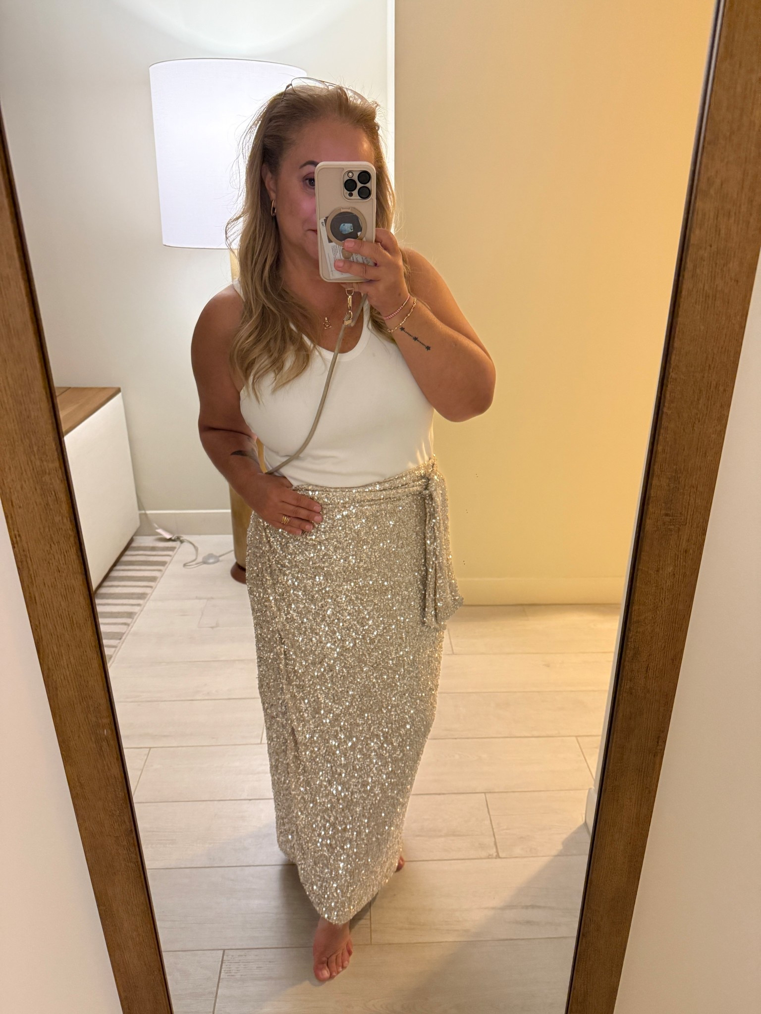 Date night outfit #fortlaudedale
“From festival season to bridesmaid chic, sparkle is always a good option. Lathered in silver sequins that catch the sunlight like a disco ball - in our classic Jaspre shape, with a completely adjustable and multiwear waist tie. Style down with a crisp white tank, or go bold in full sequin. Sequins lined with a weighty satin that feels like it slinks over your figure and ensures a comfortable and non-itchy feel.
- Wrap waist
- Multiwear"

#LTKWedding #LTKTravel #LTKMidsize