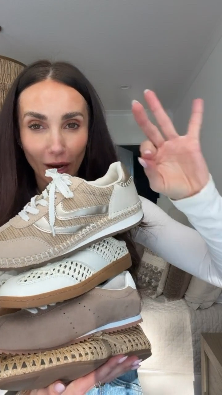 New spring shoes from Target, mesh sneakers, neutral sneakers, rattan flats, annabrstyle

#LTKOver40