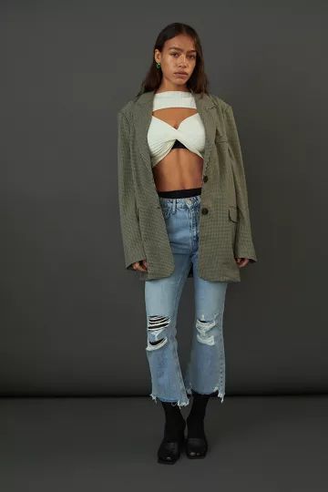 BDG Wilco High-Waisted Cropped Flare Jean | Urban Outfitters (US and RoW)