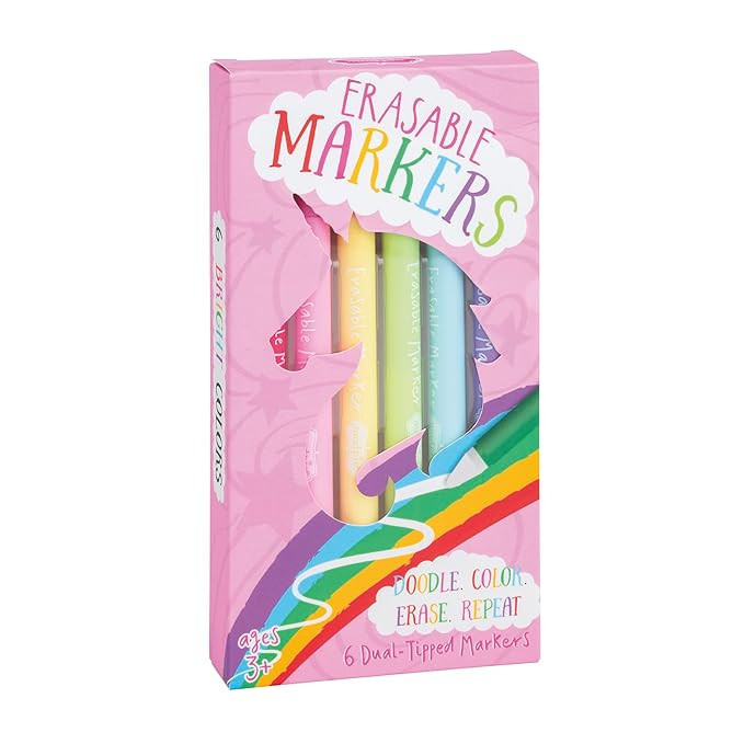 Mud Pie Kids' Unicorn Erasable Marker Set | Amazon (US)
