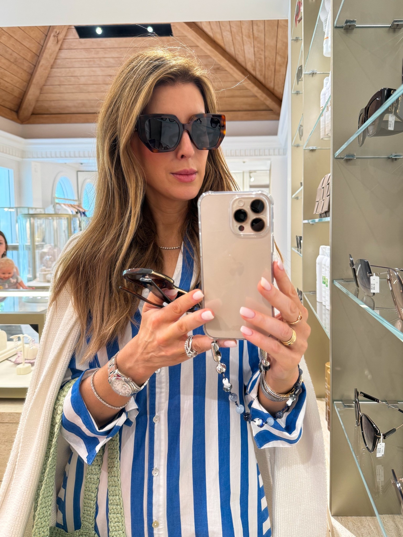 Blue and white stripe dress for island casual. 

#LTKStyleTip #LTKTravel #LTKOver40