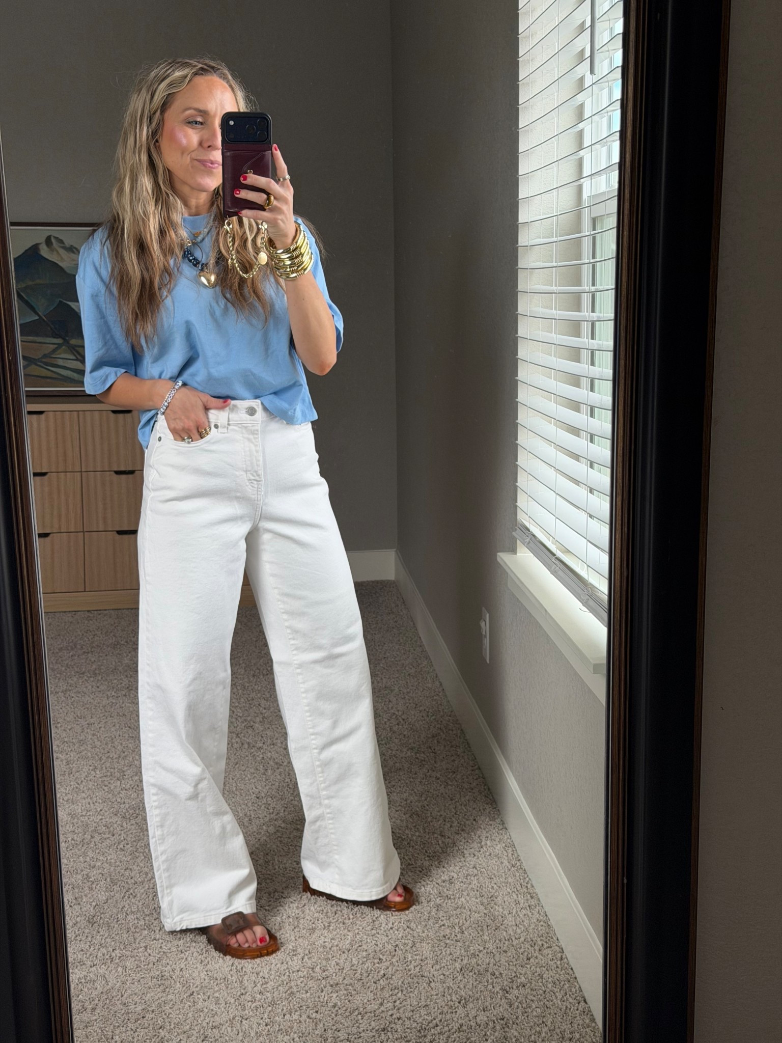 A very basic but cute spring outfit!

I am a size small top and 2 or 26 bottoms! 

#LTKmomlife #LTKMothersDay #LTKgrwm