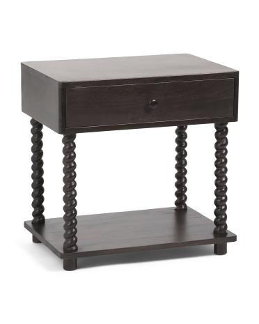 26x18x26 tabitha solid wood nightstand table | TJ Maxx
