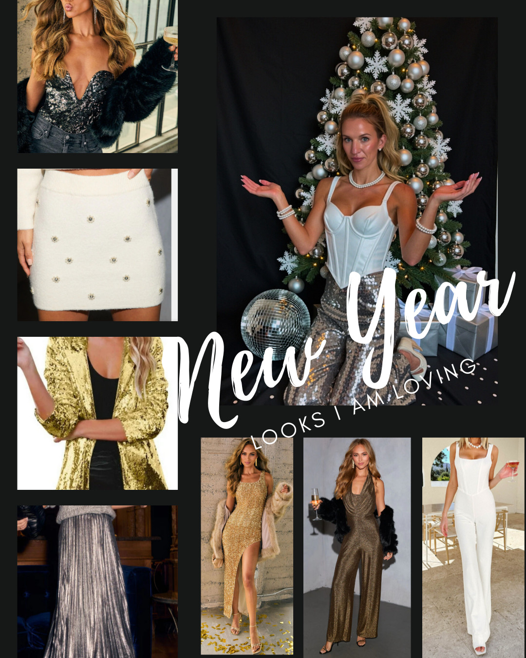 These New Years Eve outfits and styles are sure to steal the show. I LOVE some sparkly and shine especially on New Years 

 #LTKHoliday #LTKootd #LTKBeauty