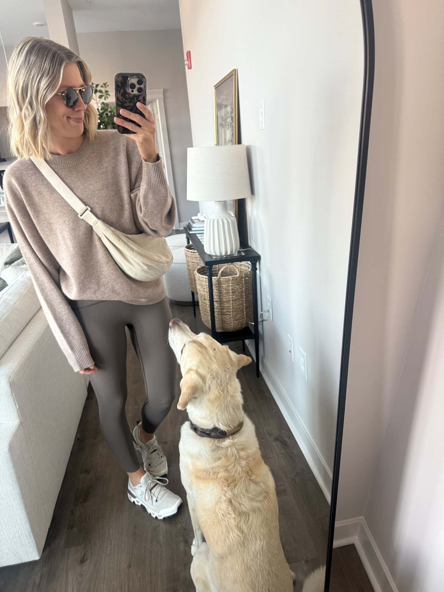 Wearing small leggings + tank  (code: LAWXSPANX - first time purchase only), small sweater, sneakers tts

#LTKActive #LTKFindsUnder100 #LTKOver40