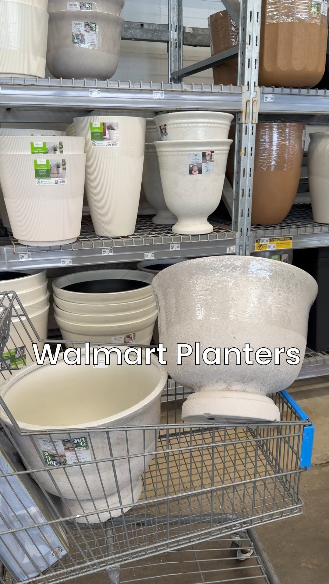 New Walmart planters and pots! I bought two huge ones for under $30! 

#LTKHome