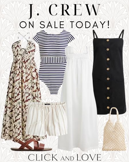 Sale Alert! Save an extra 60% on all sale styles from J. Crew! 

Women’s, Men’s and kids items included in the sale. Loving these fashion picks. Throw on and go dresses, easy linen shorts, swimsuits and more! Women’s fashion, stripe swimsuit, pullover, sweatshirt, summer dress, midi dress, short dress, mini dress, striped dress, lace dress, shorts, waffle shorts, budget friendly fashion, affordable fashion finds, on sale, under $50, vacation edit, tropical style, white dress, white maxi dress, maxi dresses, crochet bag, purse, neutral bag #LTKSummerSales

#LTKStyleTip #LTKSummerSales #LTKSaleAlert