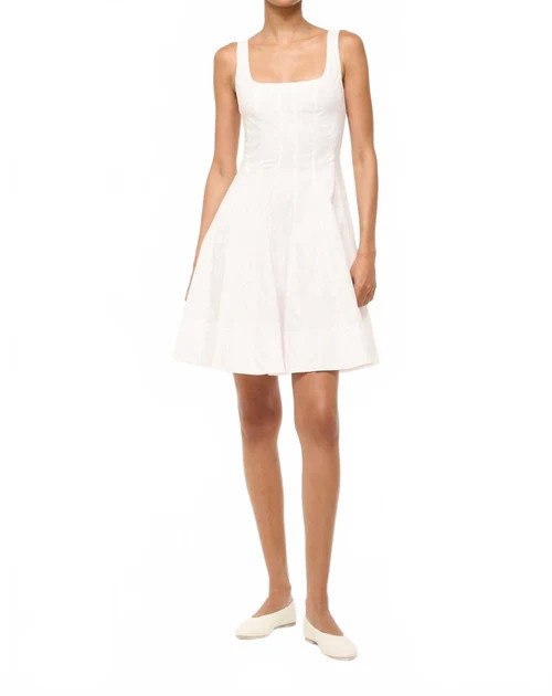 Wells Mini Dress In White | Shop Simon