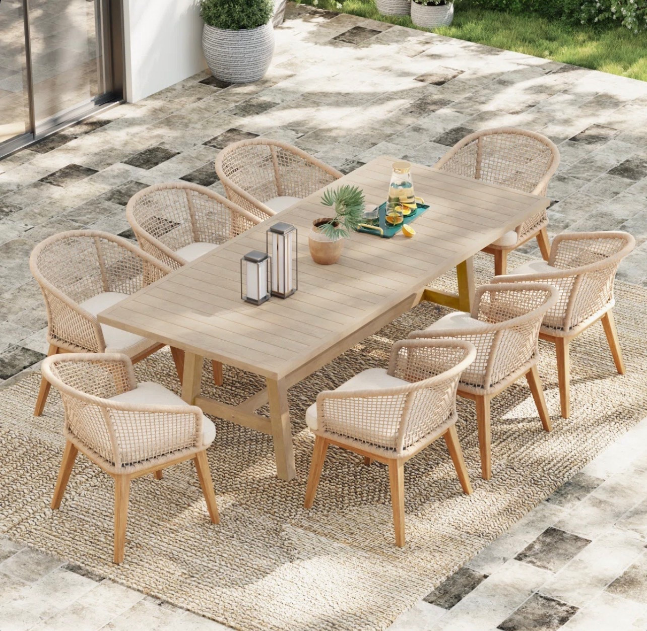 Outdoor dining table and chairs ✨

#outdoordiningtable #outdoorfurniture #patiofurniture #outdoorliving #table

#LTKSeasonal #LTKHome #LTKSaleAlert