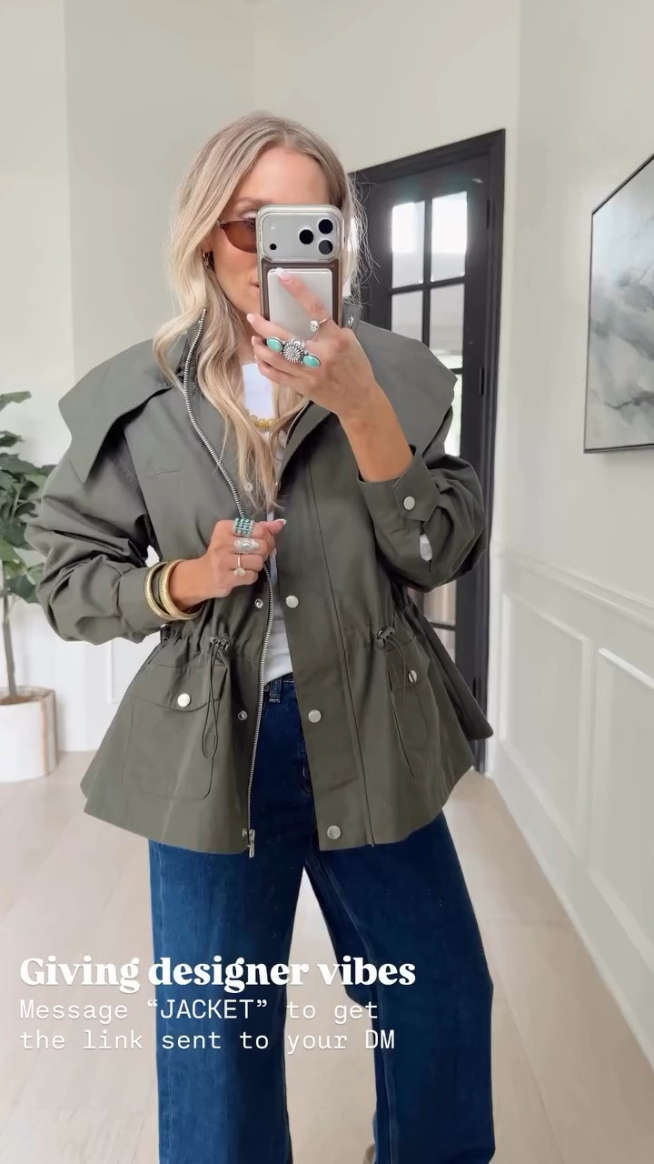 🤍This jacket is giving designer vibes but without the designer price tag 🏷️