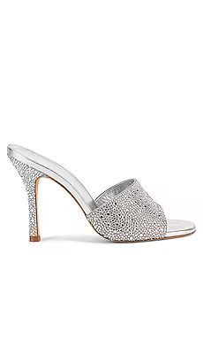 Larroude Colette Crystal Mule in Grey from Revolve.com | Revolve Clothing (Global)