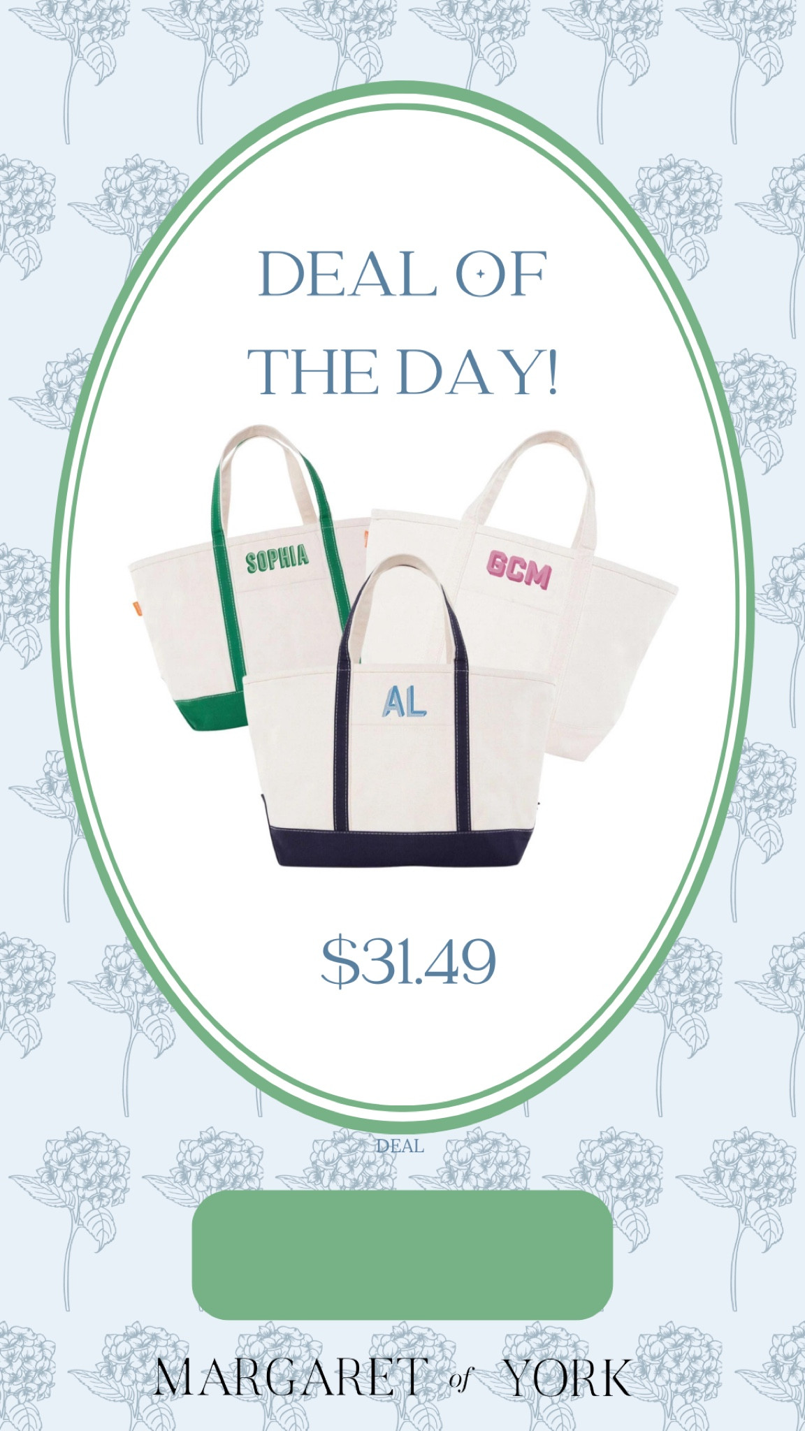 Deal of the day on these embroidered canvas totes only $31.49 

#LTKHoliday #LTKHolidaySale #LTKGiftGuide