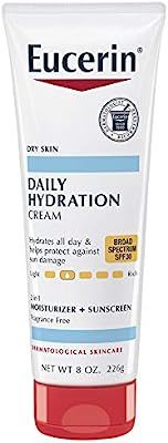 Eucerin Daily Hydration Body Cream with SPF 30 - Broad Spectrum Body Lotion for Dry Skin - 8 oz. ... | Amazon (US)