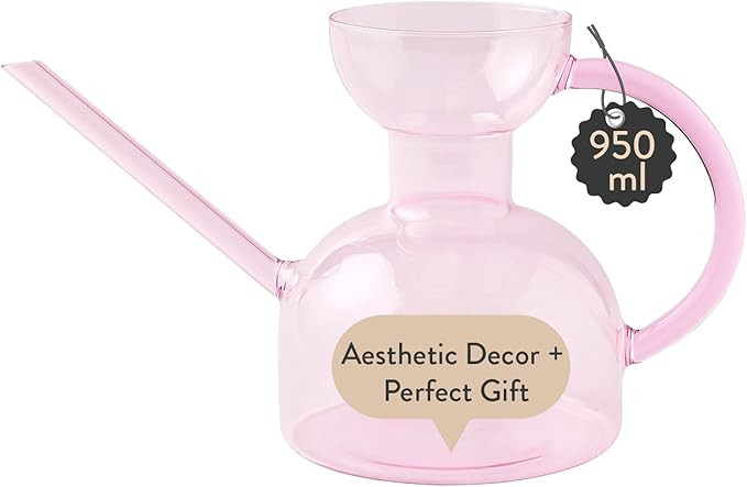 Modern Sprout Plant Watering Can - Handcrafted from Borosilicate Glass - Long Spout Vessel for In... | Amazon (US)