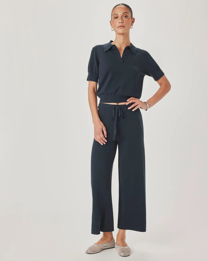 Christa Polo Short Sleeve Sweater | Splendid