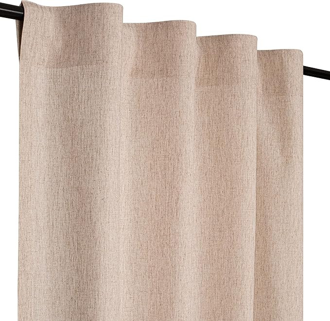Bedding Craft,Linen Curtain,Natural Curtains,Flax Linen Curtains,Tab Top Curtains,Curtains,Farmho... | Amazon (US)