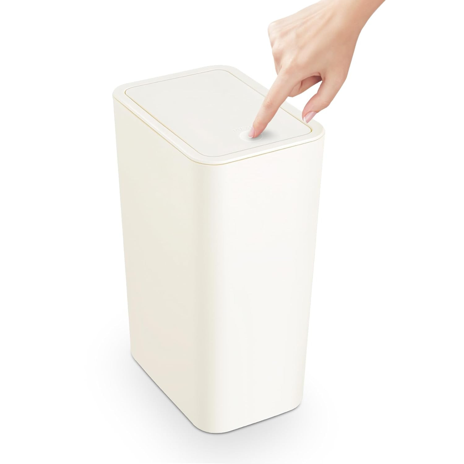 TrashAid Bathroom Trash Can with Lid, 2.6 Gallon / 10 Liter Small Garbage Can with Press Top Lid,... | Amazon (US)